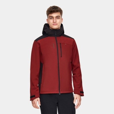 Kurtka męska softshell Alpinus ASO rudo-czarna 2XL