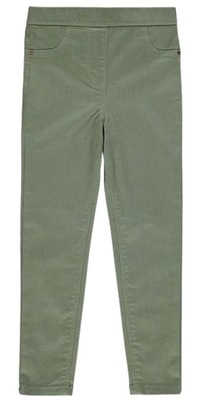 GEORGE spodnie jegginsy 116 *5-6lat KHAKI barwione