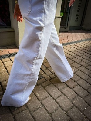 szwedy spodnie jeans dżins bawełna BY O LA LA 40 L
