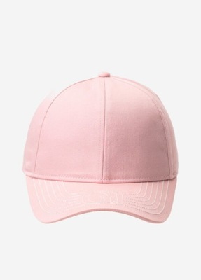 Guess damska czapka z daszkiem różowa LOGO EMBRO BASEBALL CAP