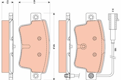 КОЛОДКИ ГАЛЬМІВНИЙ FIAT PUNTO EVO 09- ЗАД