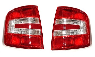 2X FARO PARTE TRASERA LUZ DE FRENADO IZQUIERDA DERECHA JUEGO SKODA FABIA 6Y 2004-2007  