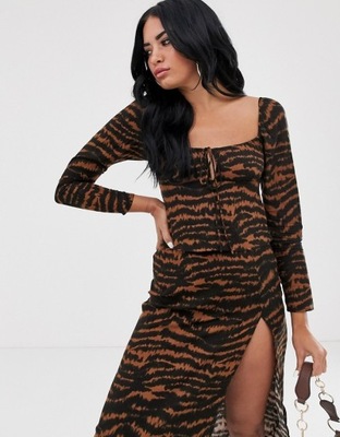 MOTEL TIGER PRINT TOP (S)