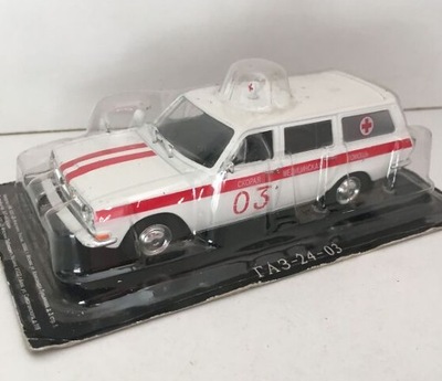 GAZ 24 SANITARKA KULTOWE AUTA 1:43