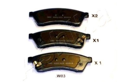 Ashika гальмівні колодки гальмівні chevrolet epica 2.0 фото №1