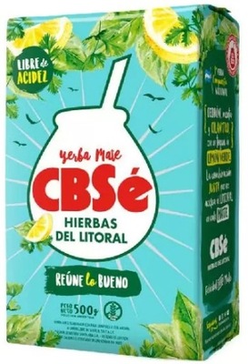 Yerba Mate CBSe ziołowa HIERBAS DEL LITORAL Argentyna MIĘTA CYTRYNA - 500 g