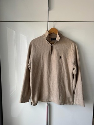 POLO RALPH LAUREN SWETER BLUZA BEŻOWA ZIPPER S