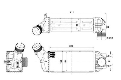 Nrf інтеркулер citroen c4 i 1.6 hdi lc_ фото №1