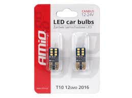 ЛАМПОЧКИ LED (СВІТЛОДІОД) CANBUS 12SMD W5W 12/24V