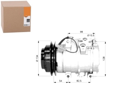 Компресор компресор кондиціонера nrf mr500876 mr56 фото №1