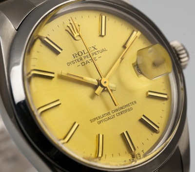 ROLEX Oyster Perpetual Date 15000 Dial Gold