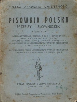 Pisownia polska Przepisy - słowniczek