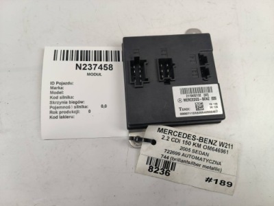 Модуль сиденье 2115452132 mercdes-benz e-klasa w211 фото №1