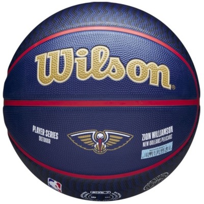 Piłka do koszykówki Wilson NBA Player Icon Zion Williamson Outdoor WZ4 r. 7