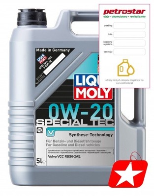 LIQUI MOLY SPECIAL TEC V 0W20 20632 5L