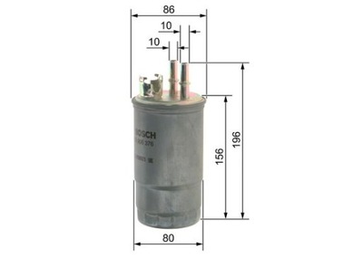 FILTRO COMBUSTIBLES BOSCH 0450906376 WK85313  