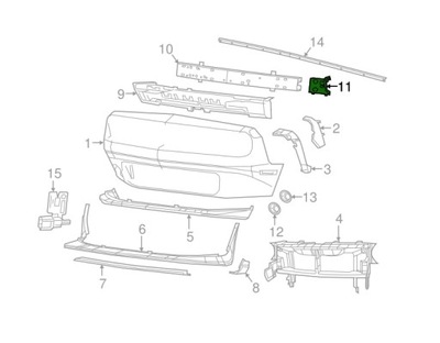 TOPE DE SUSPENSION DODGE CHALLENGER 15- 68174979AA IZQUIERDO NUEVO  