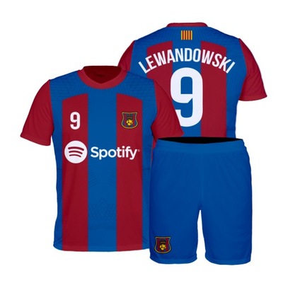 Lewandowski Barcelona strój komplet roz. 116