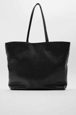 skórzana torba typu shopper Zara