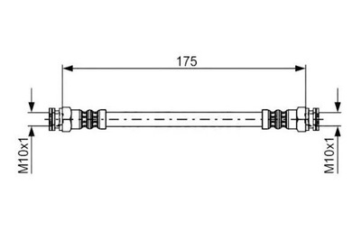 ПАТРУБОК ТОРМОЗНОЙ BOSCH 4806A2 6U0611775A 6U061177