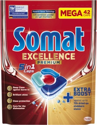 Tabletki do zmywarek SOMAT Excellence Premium 5w1