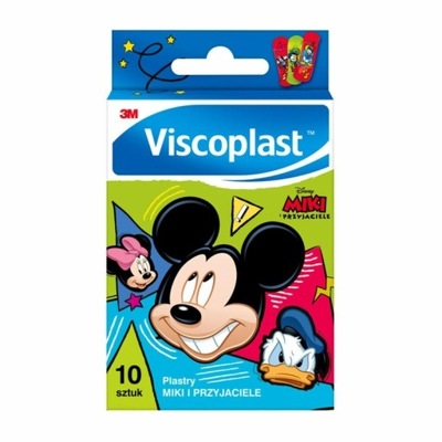 Viscoplast Plastry Miki i Przyj., dekor., 10 szt