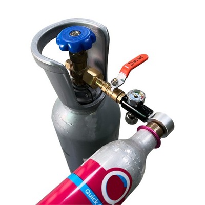 Stacja uzupełniania CO2 do butli Sodastream DUO z szybkozłączem i zaworem