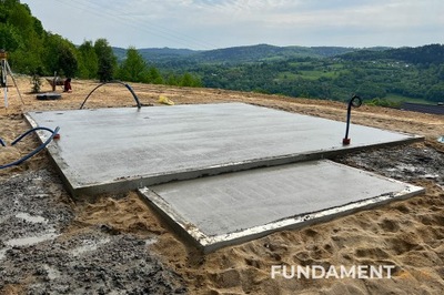 Płyta fundamentowa 35m2, z ogrzewaniem bez wylewek