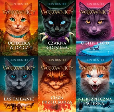 Wojownicy PAKIET x6 Erin Hunter