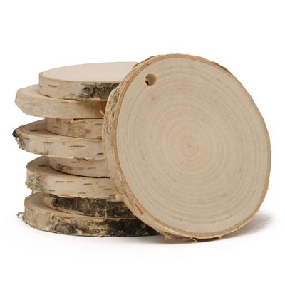 Plastry drewna selekcjonowane śr. 8-9 cm z dziurką