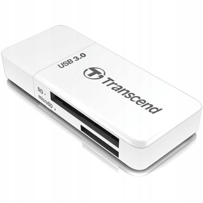 Czytnik kart pamięci MEMORY READER FLASH USB3.1 WHITE TS-RDF5W TRANSCEND