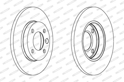 ДИСКИ ТОРМОЗНЫЕ ТОРМОЗНЫЕ ПЕРЕД FERODO DDF103