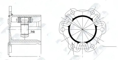 Шрус  полуось npw-au-003 nty audi a4 b8 8k2 фото №1
