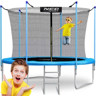 Trampolina ogrodowa 10ft/312cm z siatką wewnętrzną i drabinką