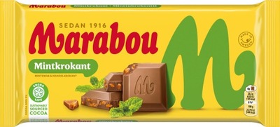 Marabou Mint Krokant czekolada mleczna mięta 200g