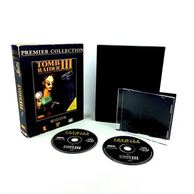 TOMB RAIDER 3 III + THE LOST ARTIFACT BIG BOX