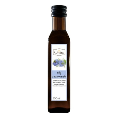 Olej z czarnuszki zimnotłoczony Olvita, 250 ml