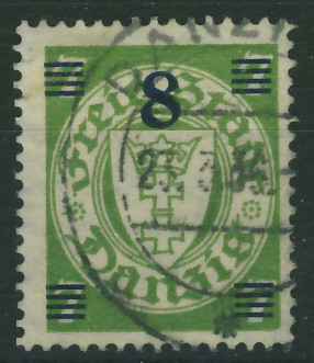 W.M. Gdańsk 8 pf. / 7 pfennig - Herb