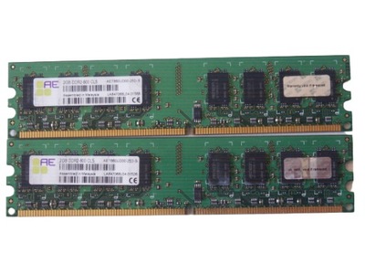 Pamięć DDR2 4GB 800MHz PC6400 Aeneon 2x 2GB Dual