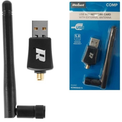 Mocna karta WiFi z anteną na USB b/g/n/ac 2,4/5GHz