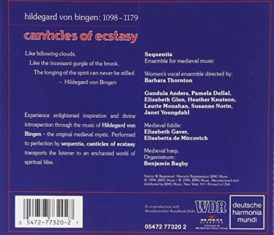 CD Sequentia Hildegard von Bingen - Canticles of Ecstasy
