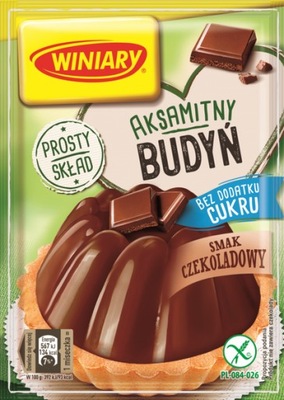 WINIARY Aksamitny budyń CZEKOLADOWY bez cukru 38g