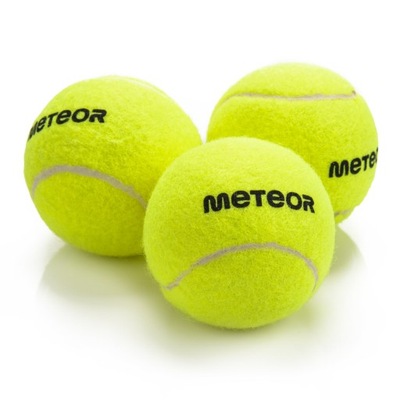 LOPTY NA ZEMNÝ TENIS METEOR 3 ks beztlakové všetky povrchy