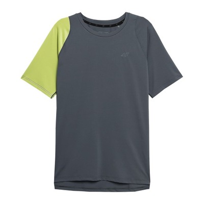 Koszulka treningowa męska 4F szaro-zielona XL