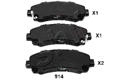 Ashika тормозные колодки тормозные isuzu d-max 2007- ashi фото №1