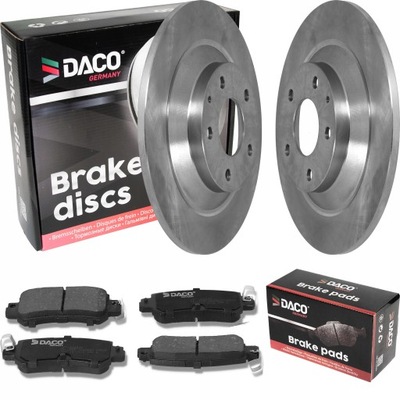 Гальмівні диски i гальмівні колодки daco germany mazda cx-5 11- задня фото №1
