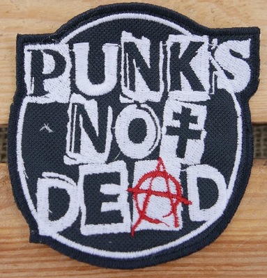 Punks Not Dead Naszywka Wyszywana Patch