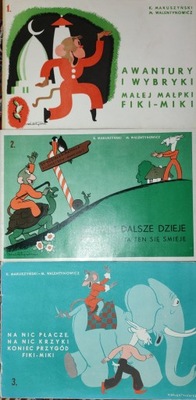 Makuszyński PRZYGODY MAŁPKI FIKI-MIKI 1-3