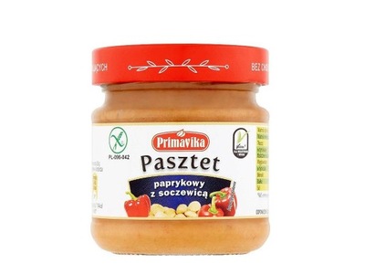 PASZTET PAPRYKOWY Z SOCZEWICĄ 160G PRIMAVIKA