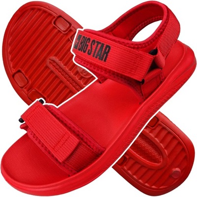 damskie sandały BIG STAR czerwone HH274a027 39